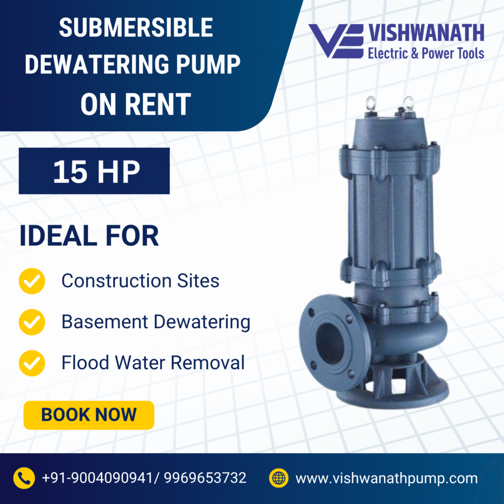 15HP Dewatering pump for rent